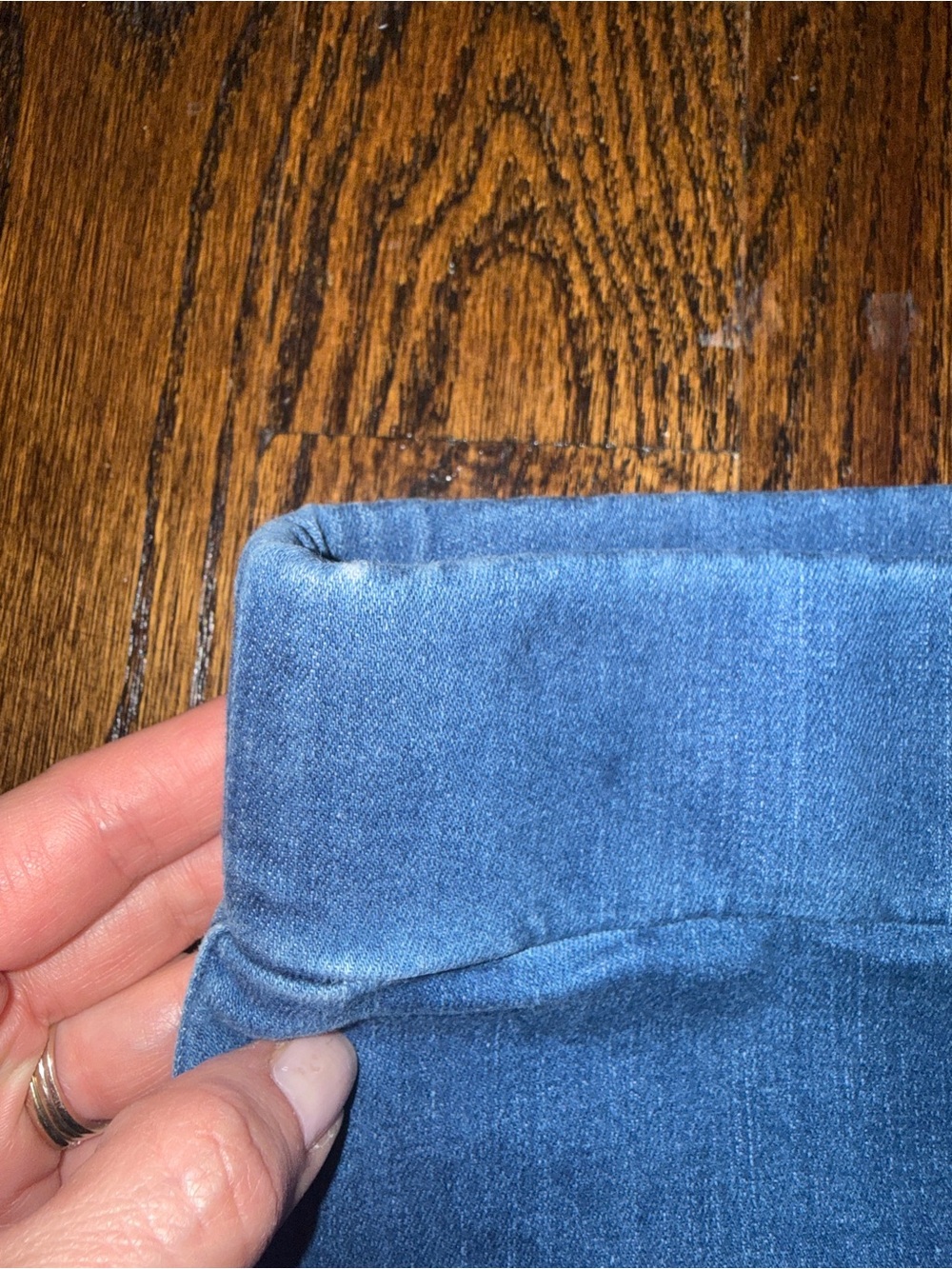 FRANK & EILEEN Donegal Unforgettable Denim Jean Skirt 1977 Medium Wash Grinding - Picture 5 of 6